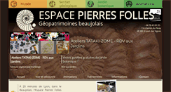 Desktop Screenshot of espace-pierres-folles.com