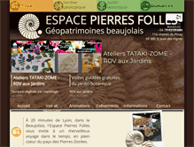 Tablet Screenshot of espace-pierres-folles.com